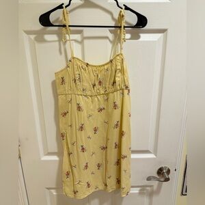 Hollister Yellow Floral Mini Dress